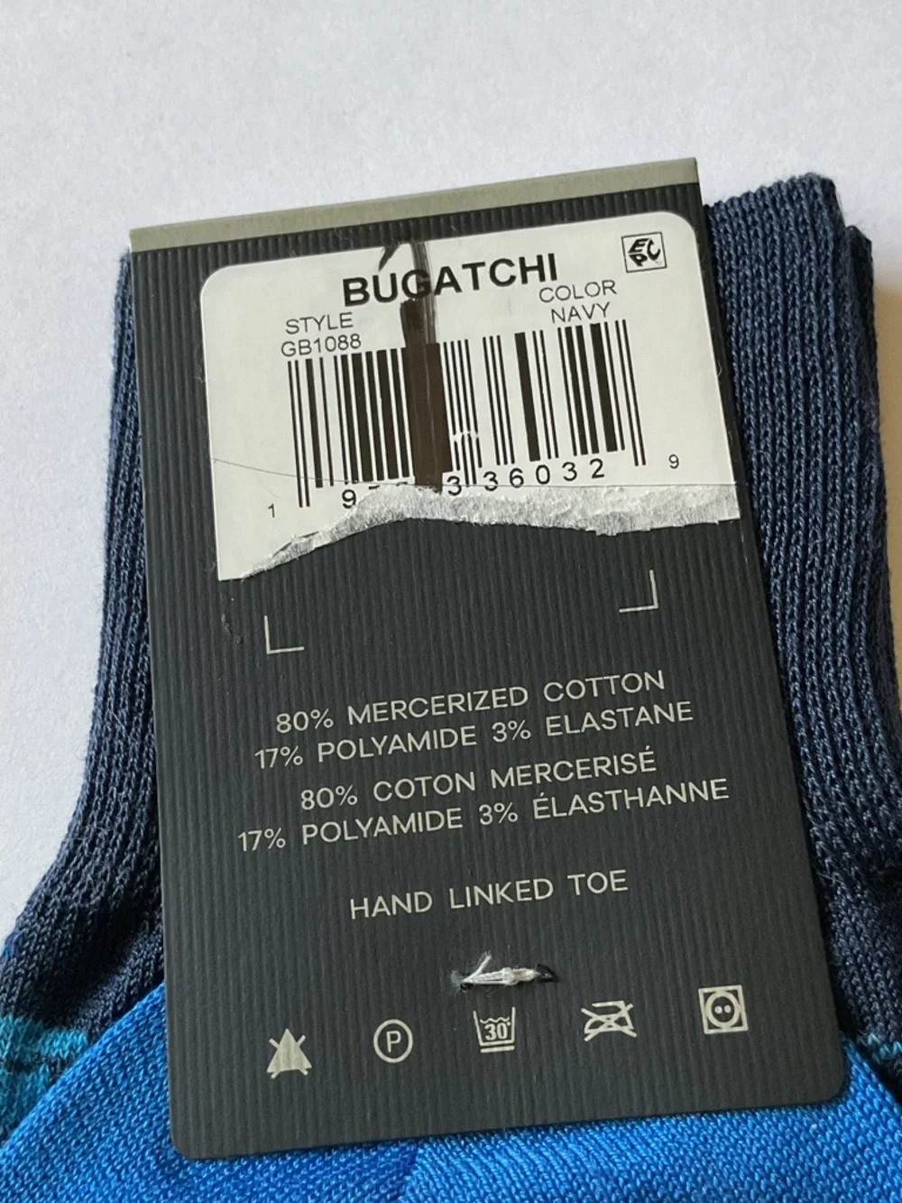 BUGATCHI MENS COTTON SOCKS GRADUATION THEME BLUE CAPS RED TASSELS OS NWT